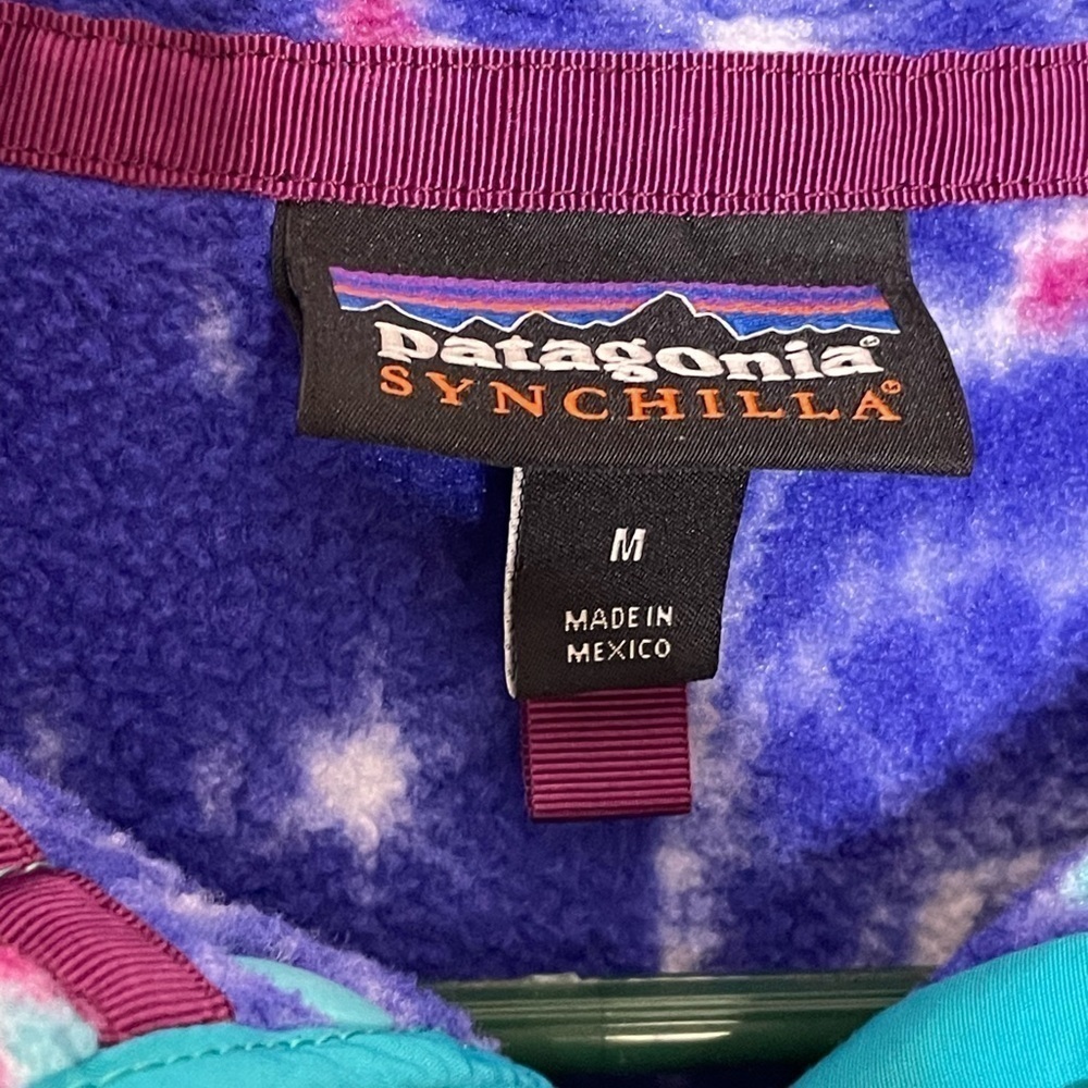 Vintage Patagonia Fleece Synchilla Jacket Rare Owl Creature Pattern womens M - Picture 11 of 13